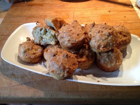 Muffin salati con chicchi di grano saraceno