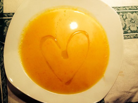 Vellutata di zucca carote e patate